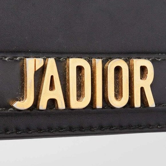 Christian Dior Black Calfskin Leather J'ADIOR Wallet on Chain Clutch Bag - Picture 7 of 12